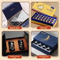 Caja de Regalo Personalizada, Plegable, Desechable, Reciclable y Biodegradable, con Diseño Retro y Ecológico para Suplementos Probióticos para Adultos