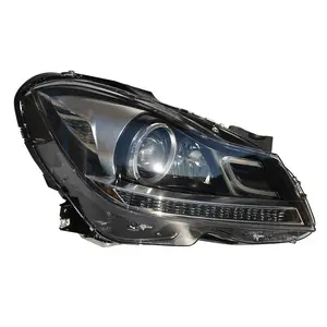 المصابيح الأمامية للسيارة C- Class C180C200C260 2011-2014 w204, ترقية المصباح الأمامي LED لسيارات مرسيدس بنز