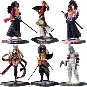 Mainan tokoh Anime kimmet No Yaiba Daki Giyuutarou tadenikuni Yoriichi Kokushibo PVC Model tokoh aksi Demon Slayer