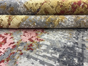 Dalles de tapis de luxe en laine et soie nouées à la main, à poils longs, lavables et antistatiques, pour la décoration de la maison, de la voiture et de la salle à manger - Product Image 5