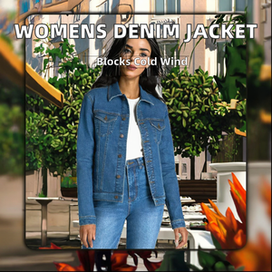 Chaqueta de Mezclilla de Algodón Tejido Transpirable para Mujer, Estilo Informal, con Botones, Lavada, Corte Regular, Alta Calidad, Venta al Por Mayor - Product Image 2