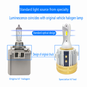 Offre Spéciale G3-H7 Led voiture phares ampoules CSP 40w LED phare remplacé ampoule d'origine pour VW Golf 7 Golf 6 MK7 Touran Passat - Product Image 4