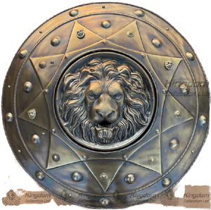 Escudo Facial de León Medieval de Acero Suave, Réplica de Armadura de Caballero Antigua para Cosplay, Batalla, Recreación Histórica, Decoración de Halloween, Colección de Regalos - Product Image 1