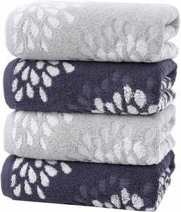 Toalla de Playa Personalizada de 2 Colores con Jacquard y Patrón en Contraste, Toalla de Baño de Algodón de Alta Calidad Súper Suave al por Mayor - Product Image 1