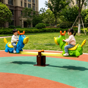 <span class=keywords><strong>Jeux</strong></span> de plein air de haute qualité <span class=keywords><strong>adulte</strong></span> balançoire Style dessin animé en plastique métal enfants aire de <span class=keywords><strong>jeux</strong></span> siège animal balançoire pour enfants - Product Image 1