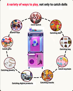 ماكينة مخلبة كهربائية أنيقة كبيرة للاستخدام في الهواء الطلق لعبة دمية بارك تصنعها بنفسك للبيع آلة رافعة لممرات الألعاب الماليزية مع جهاز استقبال الفواتير - Product Image 6