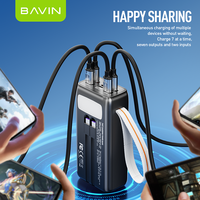 BAVIN 30000mah Produits populaires PC1031S Batterie externe portable à charge rapide avec câbles intégrés