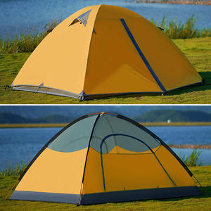 Tente de camping légère Doormate pour alpinisme, 2x2m, double couche, imperméable, pour 1 à 4 personnes, utilisation en extérieur - Product Image 1