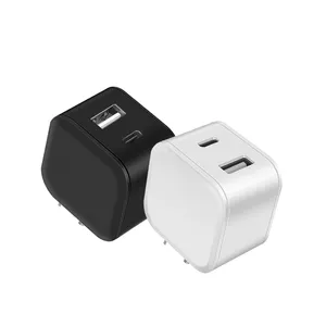 New Arrival Double Port USB C Type C Plug US EU Quick Fast USB Wall Charger Adapter for Cellphone Charger