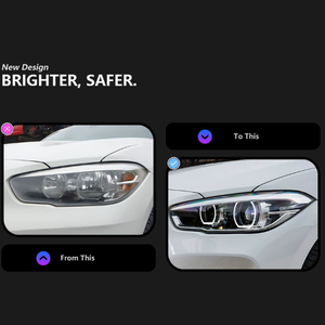 Nouveau phare F20 bicolore 6000K DRL, phare automatique à yeux de serpent pour Série 1 15-18, 36W 6000 Lumens - Product Image 2