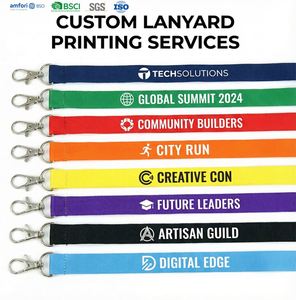 Cordón de Poliéster al por Mayor de Fábrica, Cordón con Impresión de Serigrafía, con Accesorio Gratuito, Tamaño y Color Personalizados, Logotipo para Promociones - Product Image 2