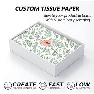 Hot Sale Custom Logo Printed Grease Gift Packaging Proof <b>Tissue</b> <b>Paper</b> With Custom Sticker - Product Image 4