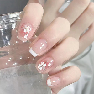 Productos de belleza de alta calidad con 24 piezas Venta al por mayor Prensa en <span class=keywords><strong>uñas</strong></span> con <span class=keywords><strong>uñas</strong></span> artificiales para niña <span class=keywords><strong>Uñas</strong></span> postizas acrílicas gruesas - Product Image 5