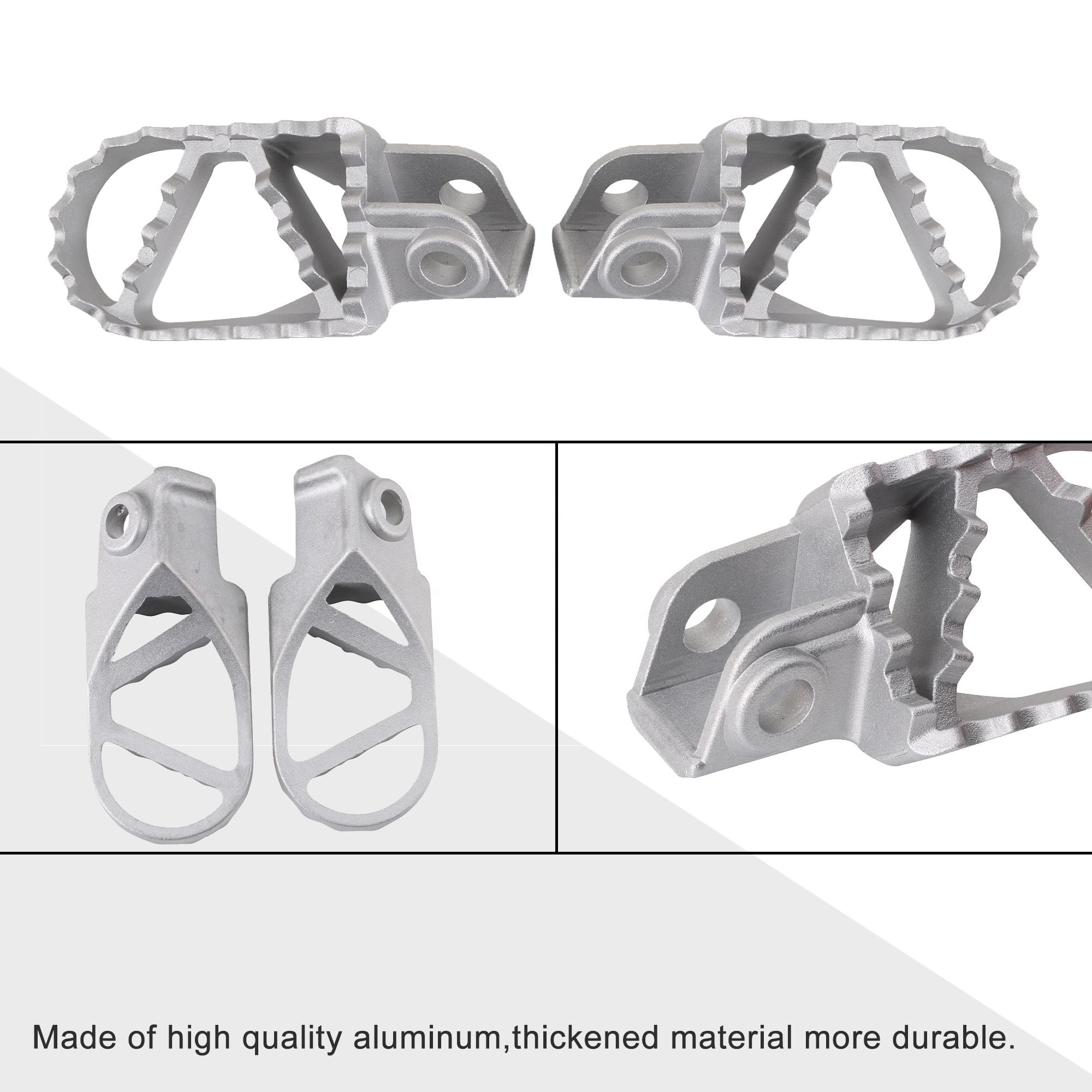 Pedane In Alluminio 10mm Per Moto Dirt Bike 50-125cc - Antiscivolo, Facili Da Montare, Ricambio Goofit - Foto 2