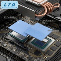 Pads thermiques en silicone conducteurs de chaleur 2 W/m-K, épaisseur 0,5 mm, autocollants, pour dissipation thermique GPU CPU, feuille isolante