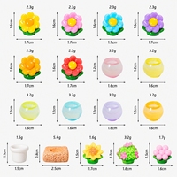 Figurines en résine miniatures en gros, pots de fleurs translucides qui brillent dans le noir, ornements marguerites pour jardin féerique, micro-paysage DIY