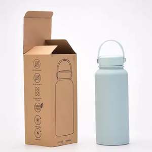 Frasco térmico de acero inoxidable con logotipo personalizado de botella de agua deportiva de doble pared colorida - Product Image 4