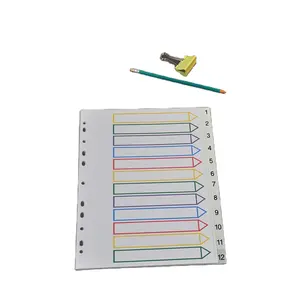 Color Paper Dividers A4 Folder 11 Hole Universal Punch Special Paper Separator Color Index Card Custom Folder