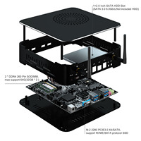 Mini PC de jeu Hystou M7, nouveau, processeur Core I5, 32 Go de RAM, SSD+HDD, Windows 11, garantie de 3 ans