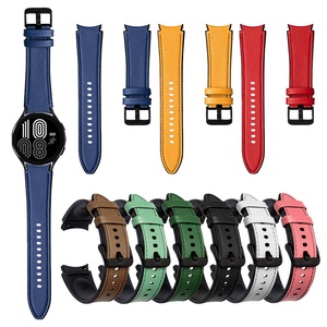 Correa de Cuero para Samsung <span class=keywords><strong>Galaxy</strong></span> <span class=keywords><strong>Watch</strong></span> 7, Correa Inteligente para <span class=keywords><strong>Watch</strong></span> 6 Classic 4 <span class=keywords><strong>5</strong></span>, Correa de Muñeca con Suela de Silicona, Accesorios - Product Image 2