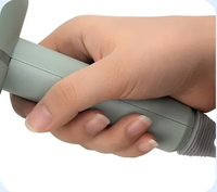 Brosse de nettoyage électrique multifonctionnelle USB de haute qualité avec 2 têtes de brosse, style raclette en plastique