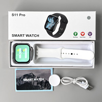 Reloj Inteligente S11 Pro Edición 10.º Aniversario, Pantalla TFT Cuadrada, Contesta Llamadas, Caja de Aleación, Correa de Silicona, Resistente al Agua IP67