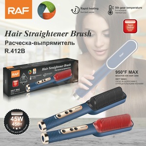 USB PTC Electric Hair Straightener with LED Display Negative Ion Technology Easy-to-Use Household Hair Styling Comb - Product Image 5
