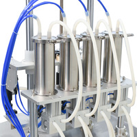 Machine de remplissage semi-automatique à 4 têtes PLC pour diffuseurs de parfum en verre, huiles essentielles et colognes