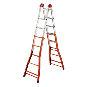 PEPPina MIX125 Multifunction 3-<b>step</b> Telescopic Aluminium Scaffold Ladder Modern <b>Foldable</b> EN131 Certified for Outdoor Home Use - Product Image 6
