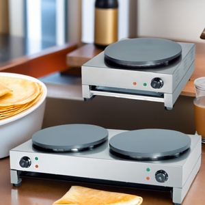 Commercial grand <span class=keywords><strong>Mini</strong></span> crêpe et crêpe 3000w 40CM cuisinière plaque chauffante une collation rotatif électrique gaz faisant la plaque Machine fabricants casserole - Product Image 1