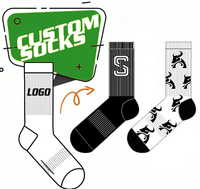 Personnalisé de haute qualité Loge Running Grip Football Girl Emballage Marque Chaussettes Hommes Football Basketball Chaussettes de Sport