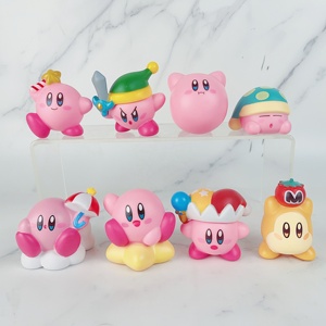 Figurines d'action de jeu Kirby, modèle de jouet d'anime mignon kawaii japonais, vente en gros d'usine - Product Image 2