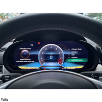 Papan LCD penuh Panel LCD, tampilan Digital Speedometer Cluster Digital untuk Mercedes Benz ML 2012-2015
