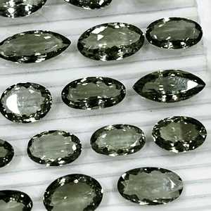 Pierre de quartz améthyste verte naturelle, pierre précieuse non montée, pierre taillée 15-25MM pour la fabrication de bijoux - Product Image 1