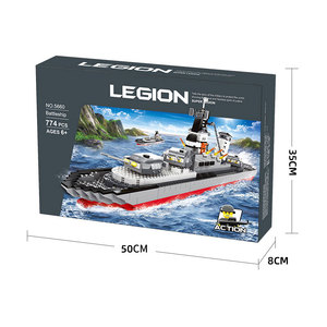 4660 Blocs de construction Wange, Navire de guerre à voile, Courbateur, Jouets éducatifs à petites particules - Product Image 3