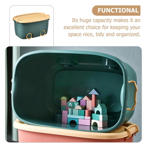 Caja de Almacenamiento de Juguetes de Plástico Moderna, Cesta de Plástico de Gran Capacidad para Ropa de Bebé, Caja de Almacenamiento de Ropa para Niños - Product Image 5