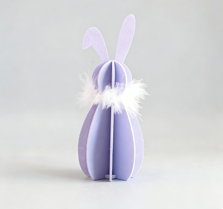 22*9 cm purple bunny