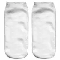 YL personnalisé chaussettes en Polyester imprimées pour Sublimation, blanc, athlétique, blanc