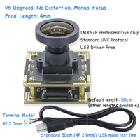 Faible bruit 4K 8MP couleur IMX678 60fps NIR Starlight CMOS capteurs d'image DOL HDR Starvis 4K Mini module de caméra USB