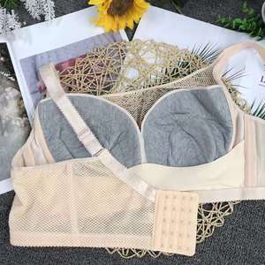 Sujetadores de Mujer, Sujetador <span class=keywords><strong>Push</strong></span>-<span class=keywords><strong>Up</strong></span> de Encaje, Sostenes de Encaje, Ropa Interior Femenina, Copas de Cobertura Completa, Talla Grande - Product Image 2