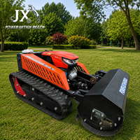 Tondeuse forestière à chenilles télécommandée DT1000 robuste pour pentes, débroussailleuse avec accessoire broyeur forestier CE