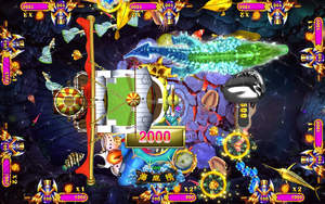 Usa Market Coin Operated Ocean King Fish Game Software Shooting Upright Fishing Cabinet <span class=keywords><strong>Lion</strong></span> King - Product Image 6