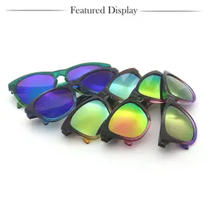 Женские и мужские солнцезащитные очки с зеркальными линзами, 2023
