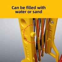 Barrera de Aislamiento Plegable de Seguridad con Barandilla Reflectante de Alta Visibilidad