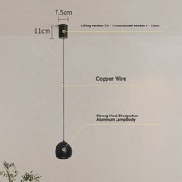 Luminaire suspendu ovale en aluminium réglable, long lustre avec LED à intensité variable pour chambre à coucher, salon, salle à manger