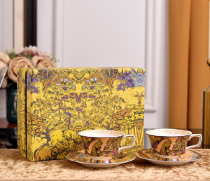 Juego de Porcelana con Diseño Nórdico de Elefantes, Taza de Café Moderna con Platillo, Material Cerámico para Bebidas, Té, Taza Original - Product Image 4