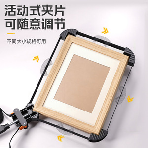 Adjustable Four Corner Photo <b>Frame</b> Clip For Product Photography Fixed Non Slip Durable Plastic 90 <b>Degree</b> Right Angle Clamp - Product Image 1