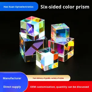 Prismas crômicos de seis lados personalizados, componentes ópticos de alta precisão, vários prismas de divisão de feixe e prismas ópticos - Product Image 5