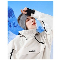 Vente en gros Chauffe-oreille doux en tricot respirant pour ski Bandeau bleu marine