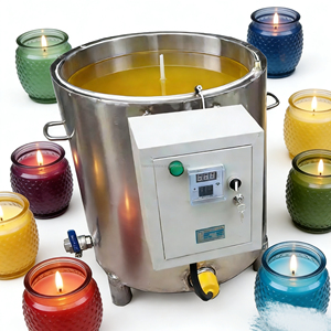 Cuves <span class=keywords><strong>de</strong></span> fusion <span class=keywords><strong>de</strong></span> haute qualité pour machines à fabriquer des bougies, <span class=keywords><strong>chauffe</strong></span>-cire continu, pot à cire 10L 13L, <span class=keywords><strong>prix</strong></span> en Italie - Product Image 1